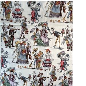 Fabric -RARE Alexander Henry Day Of The Dead Paseo De Los Muertos 30" L x 44" W